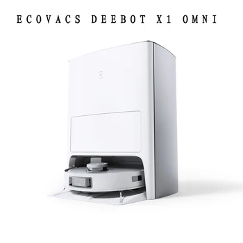 Оригинальный ECOVACS DEEBOT X1 OMNI Полностью Умный Робот-Подметальщик Самоочищающийся Пылесос Intelligent AI Cleaner Пыль Автоматическое Опорожнение