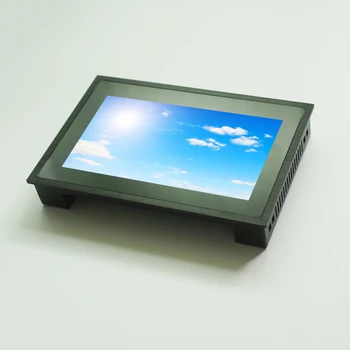 открытый промышленный ЖК-монитор мощностью 1000 нит, читаемый при солнечном свете, 7-дюймовый резистивный/емкостный сенсорный монитор