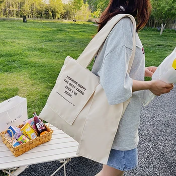 Персонализированная Женская сумка Тренд 2022, сумка через плечо с несколькими карманами, Повседневные сумки для покупок, Простая холщовая сумка-тоут, Дизайнерская сумка