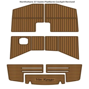 Платформа для плавания на лодке Northshore 37, коврик для кокпита из морской пены EVA, коврик из искусственного тика