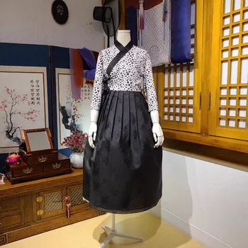 Платье Ханбок из корейской ткани, корейская этническая одежда