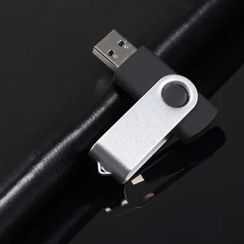 Поворотный USB флэш-накопитель металлический cle usb stick memory 64gb флеш-накопитель 4GB 8GB 16GB 32GB USB 2.0 флешка U диск для подарка