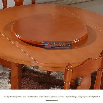 Поворотный стол из массива Дуба С Подшипником Lazy Susan Обеденный Стол Поворотная Пластина Диаметром 700 мм/28 дюймов 6 цветов на ваш выбор