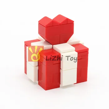 Подарочная коробка Moc Bricks Love Gift DIY Enlighten Building Block Bricks Совместим со всеми брендами Собирает частицы