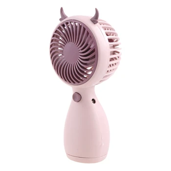 Портативный ручной охлаждающий вентилятор W8KC, Милый персональный мини-вентилятор, несколько цветов, сильный тихий поток воздуха, Студенческий летний охлаждающий вентилятор