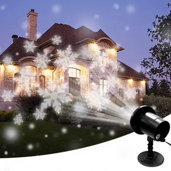 Проектора, рождественской вечеринки в виде снежинок, лазерной светодиодной подсветки сцены, вращающегося рождественского узора, уличного праздничного освещения, декора сада