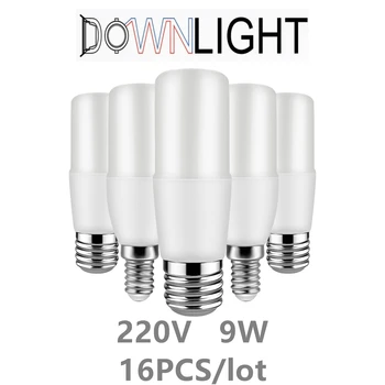 Прямая продажа с фабрики светодиодная колонна свеча лампа 220V T37 C37 9w высокой яркости теплого белого света подходит для кухни, кабинета, светильника