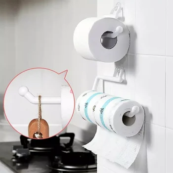 Регулируемый Гигиенический пластиковый держатель для салфеток, Самоклеящаяся Кухонная салфетка, хранение салфеток в ванной комнате