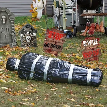 Реквизит для мертвых на Хэллоуин, Уличная страшная опора для мертвых жертв, увеличивающая ужас, Жуткий дом с привидениями, декор для декорации поддельных трупов DIY