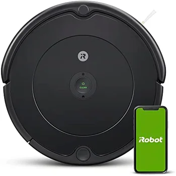 Робот-пылесос iRobot Roomba 694 - Подключение по Wi-Fi, работает с Alexa, Подходит для ухода за шерстью домашних животных, коврами, твердыми полами, самозаряжается.
