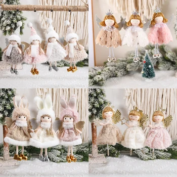 Рождественские Куклы-Ангелы, Веселые Елочные Украшения для дома 2023, Christmas Xmas Navidad, Натальные Подарки Ноэлю, С Новым годом 2024