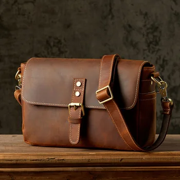 Роскошная мужская сумка через плечо, сумка-мессенджер, оригинальная кожаная повседневная сумка, сумка-мессенджер, сумка из воловьей кожи, мужская сумка через плечо