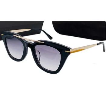 Роскошные Женские солнцезащитные очки-бабочки UV400 49-20-140 из легких ацетатов + Металлические очки с двойными мостиками по рецепту врача