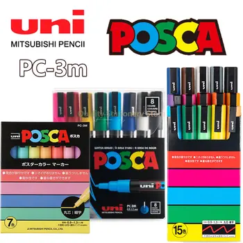 Ручка-маркер Uni POSCA PC-3M для рисования граффити для плаката, рекламирующего художественную роспись граффити