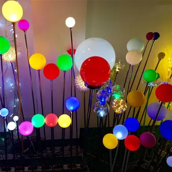 Светодиодная лампа-луковица Диаметром 8 см, Светящийся шар, Рождественское украшение, огни, Ландшафтный сад, Уличные IP65 Лампы для газонов