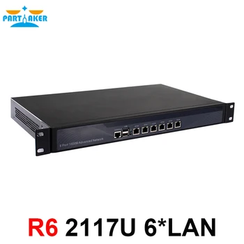 Сетевой сервер Partaker брандмауэр маршрутизатор barebone 1U с поддержкой Celeron 2117U 1037U ROS Mikrotik pfSense