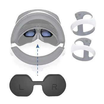 Силиконовый защитный чехол Для Очков, Моющиеся Очки, Защита Линз от царапин, Пылезащитный Легкий Чехол для Шлема PS VR2
