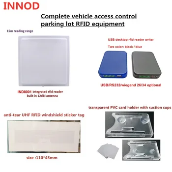 системы доступа к транспортным средствам пассивная смарт-rfid-метка для парковки 860-960 МГц 96 бит epc этикетка на лобовое стекло защита от несанкционированного доступа UHF RFID автомобильная метка