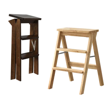 Складной табурет бытовой портативный высокий табурет из массива дерева простая лестница Складной стул простой складной табурет маленький табурет для ног