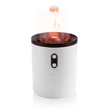 Увлажнитель горячего воздуха USB Диффузор эфирных масел 450 мл Комнатный Ароматизатор Flame Aromatherapy Humidifier для домашнего УВЛАЖНЕНИЯ воздуха