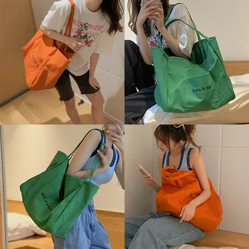 Холщовая сумка для отдыха, женская летняя новая модная сумка Tide, универсальная сумка Ins большой емкости, сумка для покупок