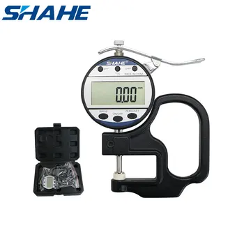 Цифровой толщиномер Shahe 0-10 мм 0,01 мм Толщиномер кожи, толщиномер стекла, измерительный инструмент