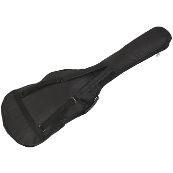 Черный Водонепроницаемый рюкзак с двойными ремнями для Баса, концертная сумка, чехол для электрической бас-гитары, губчатая подкладка толщиной 5 мм