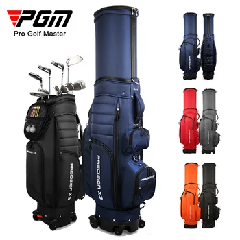 Четырехколесная Сумка для гольфа PGM, Мужская и Женская Телескопическая сумка, Может тормозить Плоскую нажимную сумку для гольфа QB062