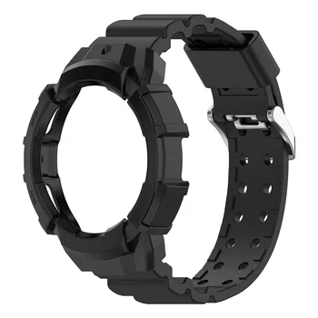Чехол + Ремешок для Samsung Galaxy Watch 4/5 pro 44 мм 40 мм Без зазоров браслет силиконовый корреа Защитный Чехол Galaxy Watch 5 ремешок 20 мм